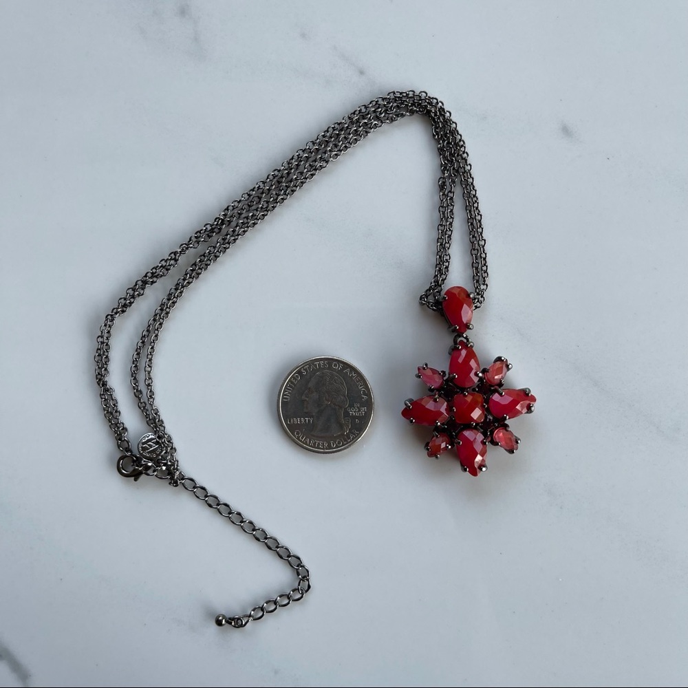 Joan Rivers Red Rhinestones Necklace - Picture 9 of 9